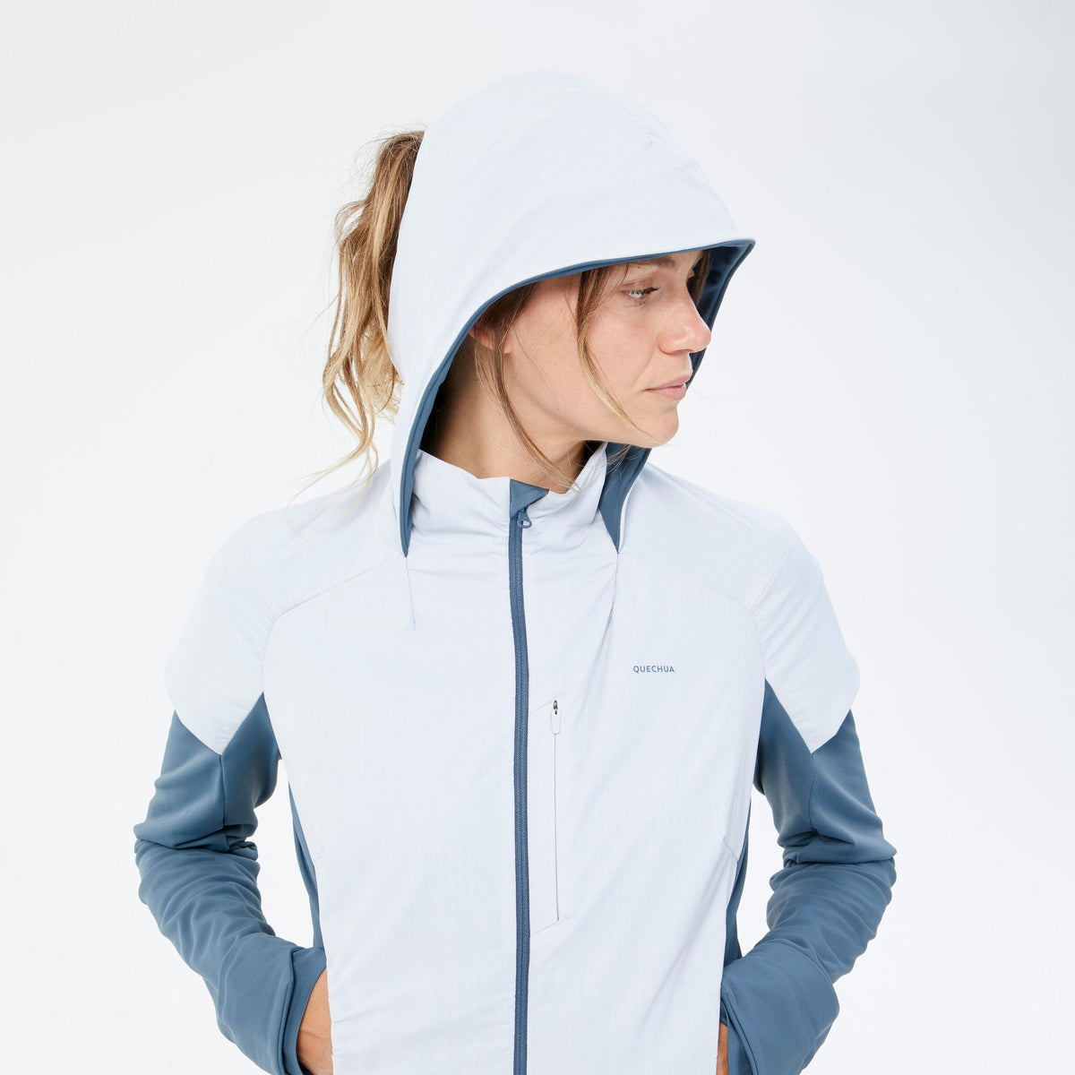 Quechua Men's Hiking Hybrid Fleece Jacket 
