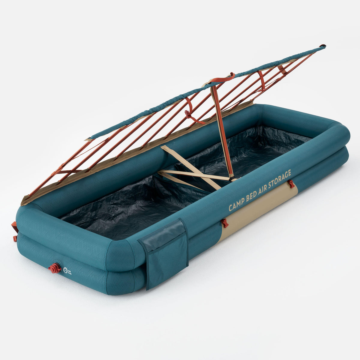 Quechua INFLATABLE CAMPING BED BASE - CAMP BED AIR + STORAGE 70 CM - 1 PERSON