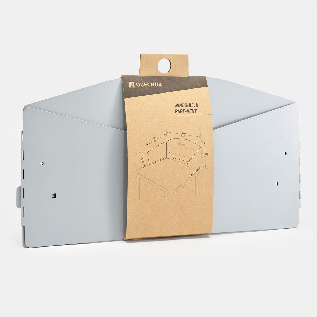 Quechua Adjustable Windshield For A Campsite Cooking Table Or Worktop