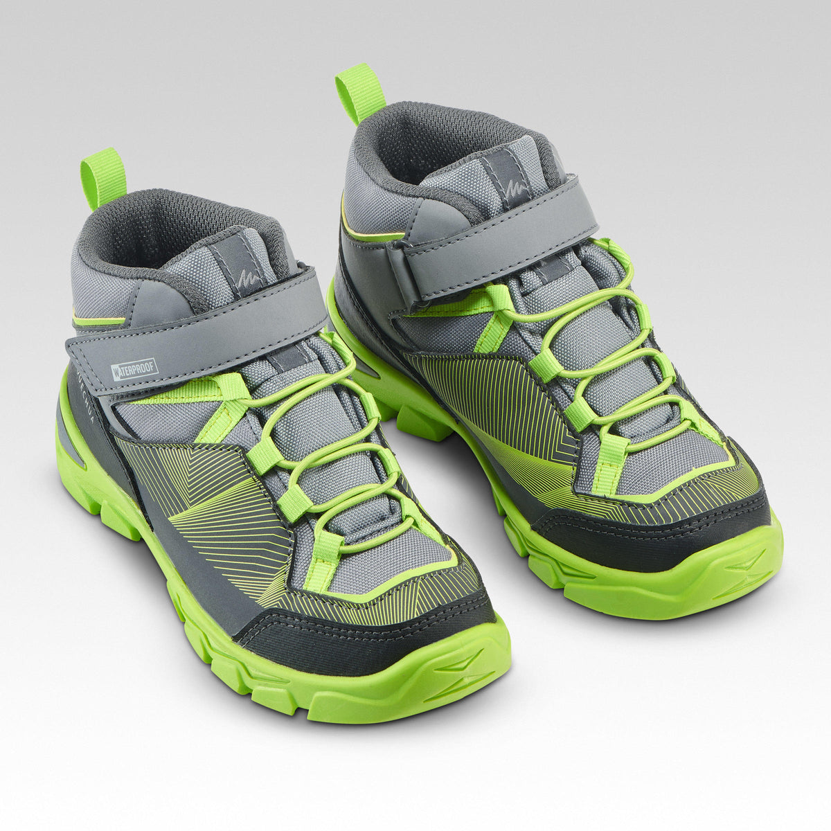 Quechua Kids' Waterproof Walking Shoes - MH120 MID Blue - Size Jr. 10 