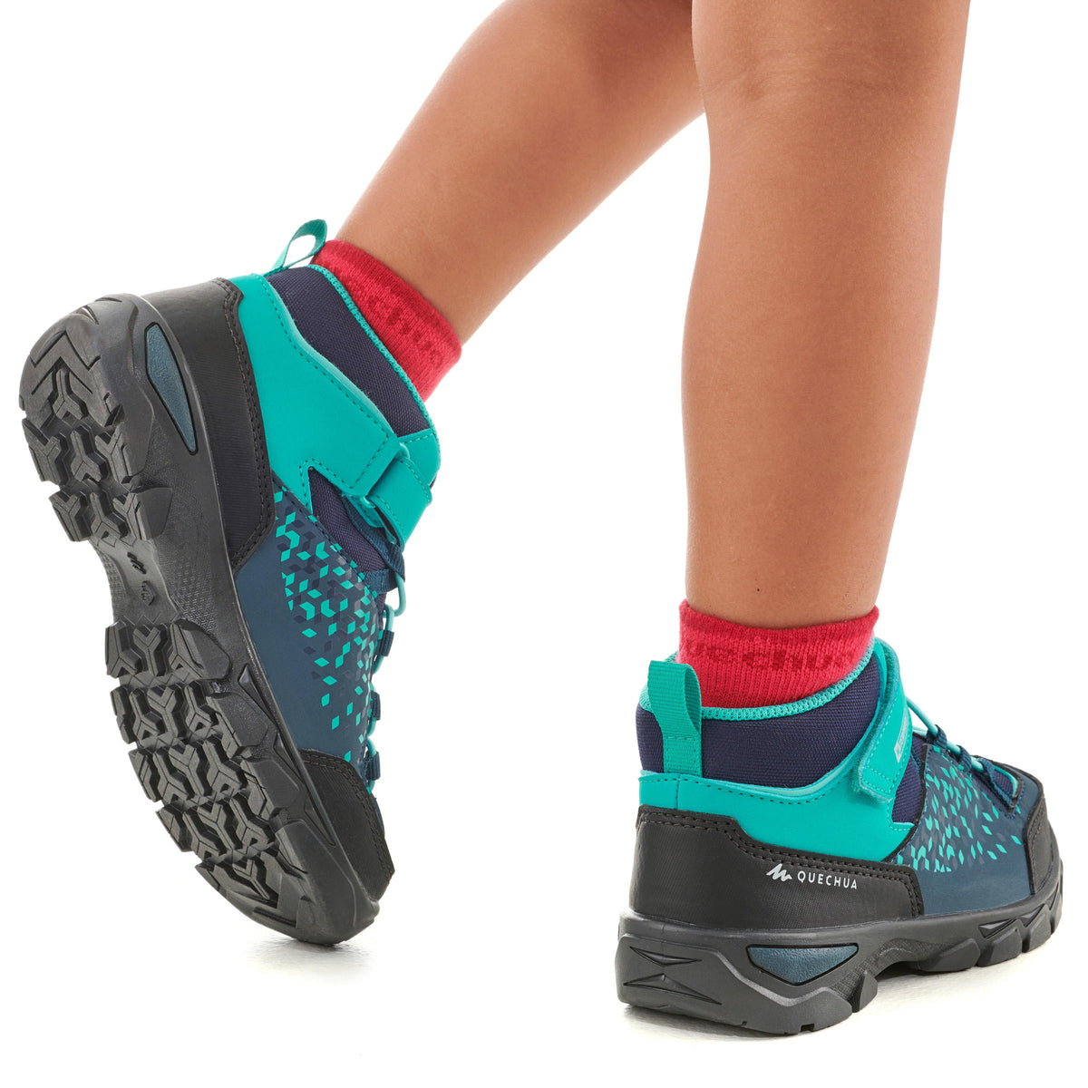 Quechua Kids’ Waterproof Hiking Shoes - MH120 MID 28 TO 34 